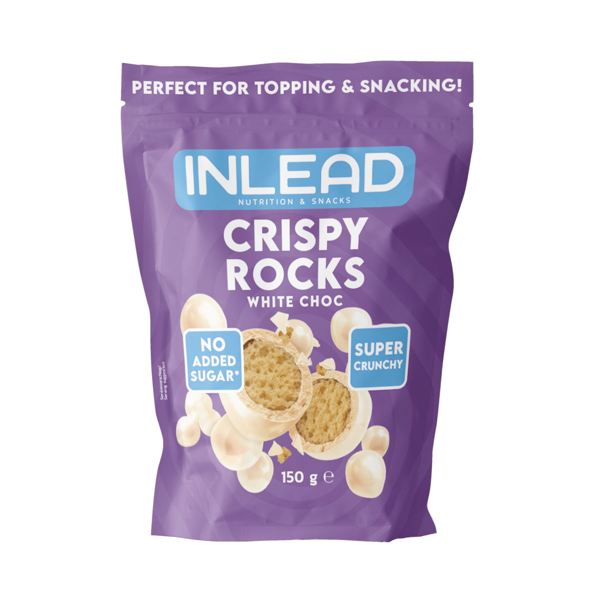 Inlead Protein Snacks Crispy Rocks billes Milk Choc 150 g