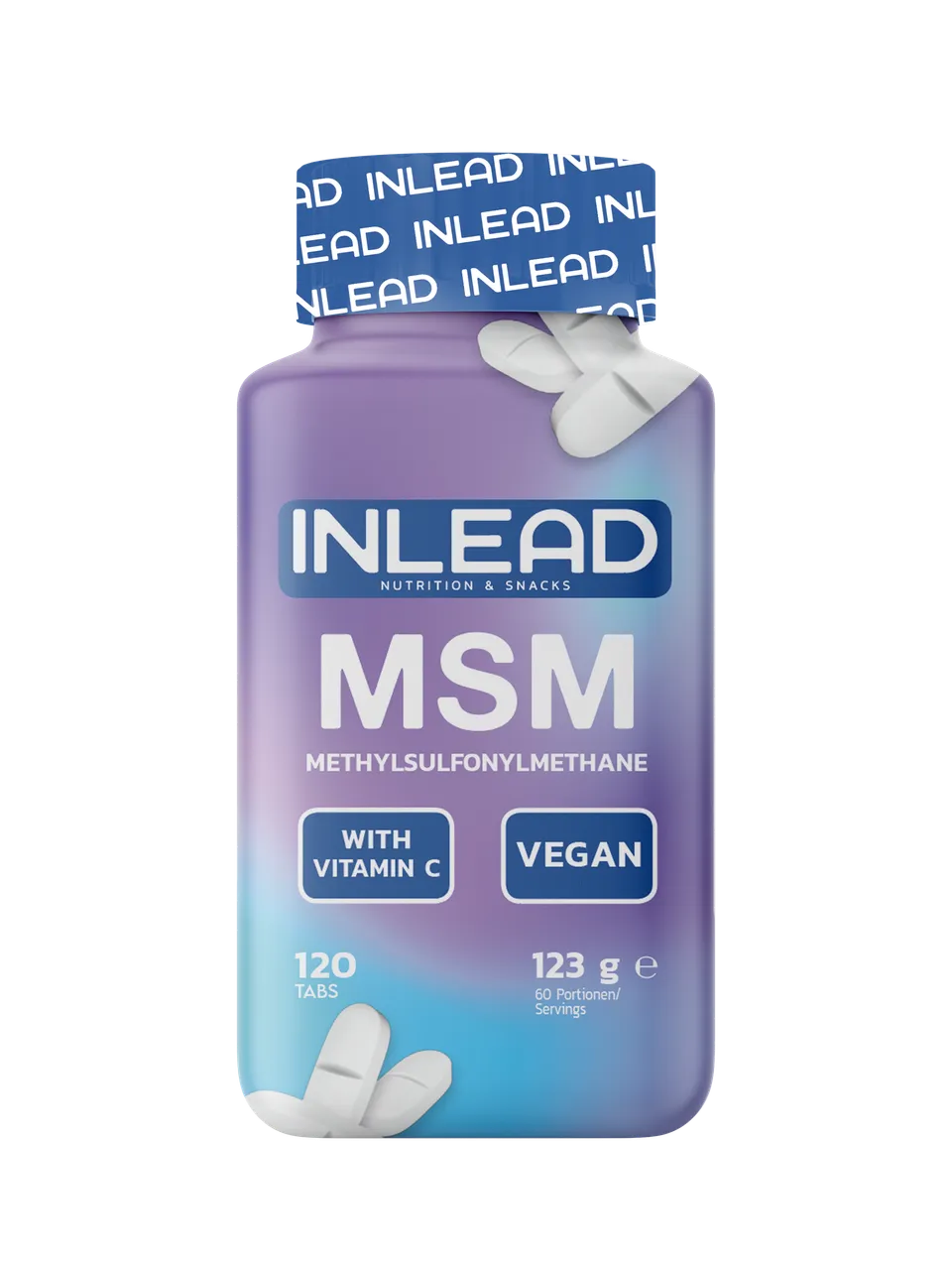 Inlead MSM comprimés vitamine C acerola 120 comprimés vegan