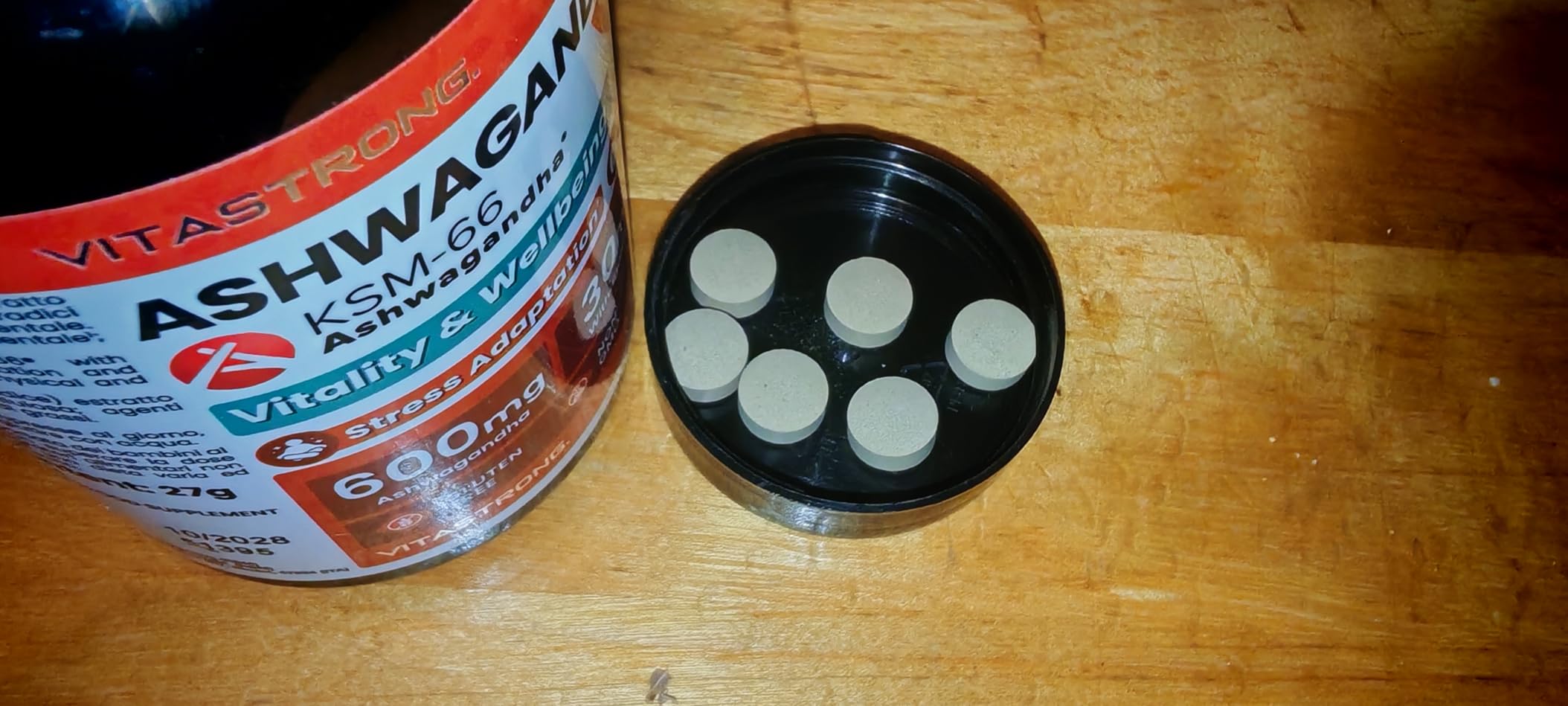 Vitastrong Vitalité Ashwagandha KSM-66 600mg 60 Comprimés Vegan