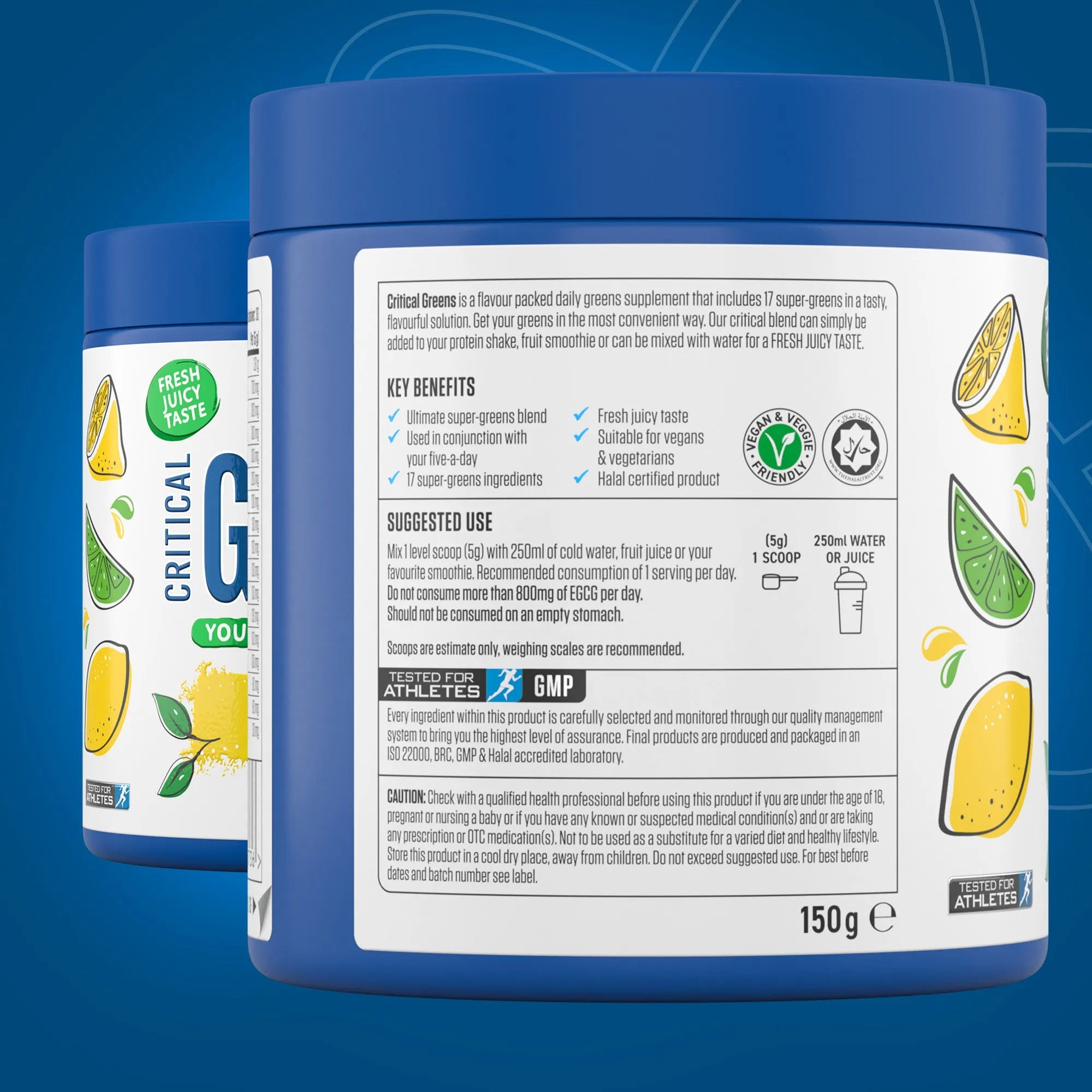 Applied Nutrition Critical Greens Poudre Pomme 17 Légumes Verts