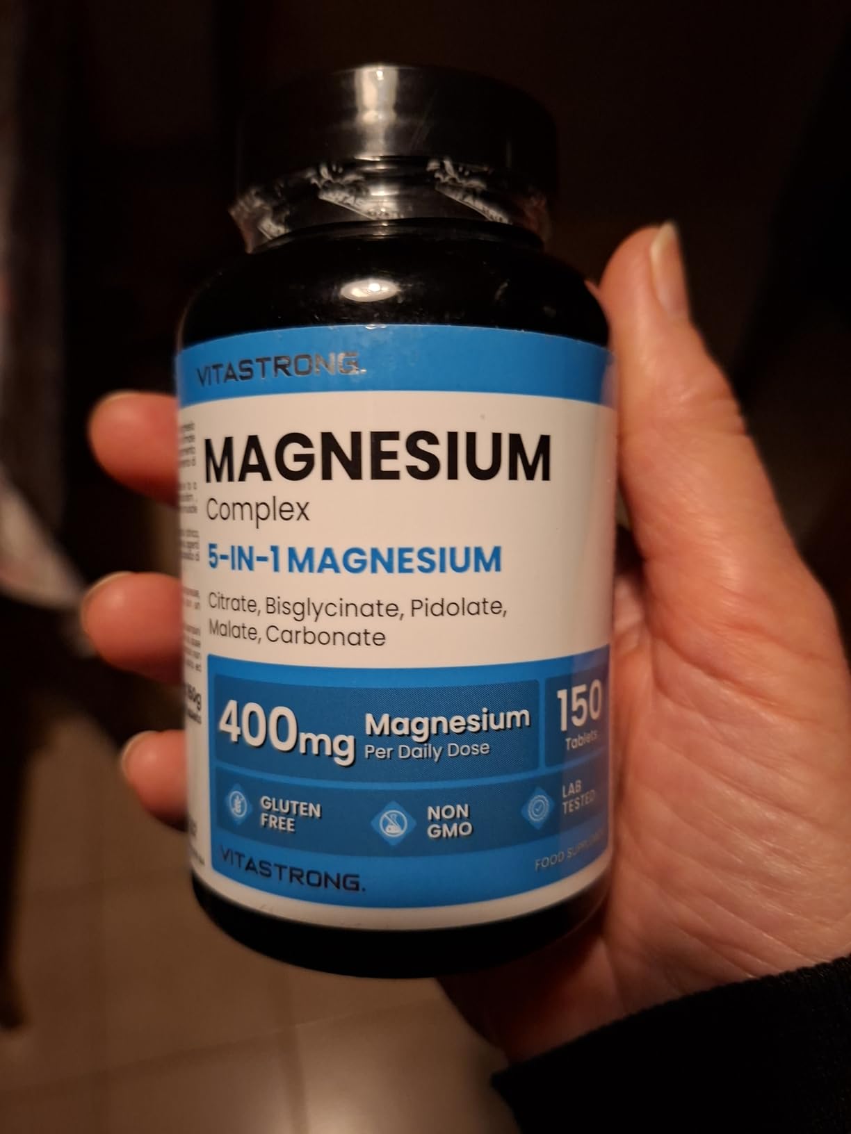 Vitastrong Magnésium Complexe 5-en-1 comprimés 150 400 mg
