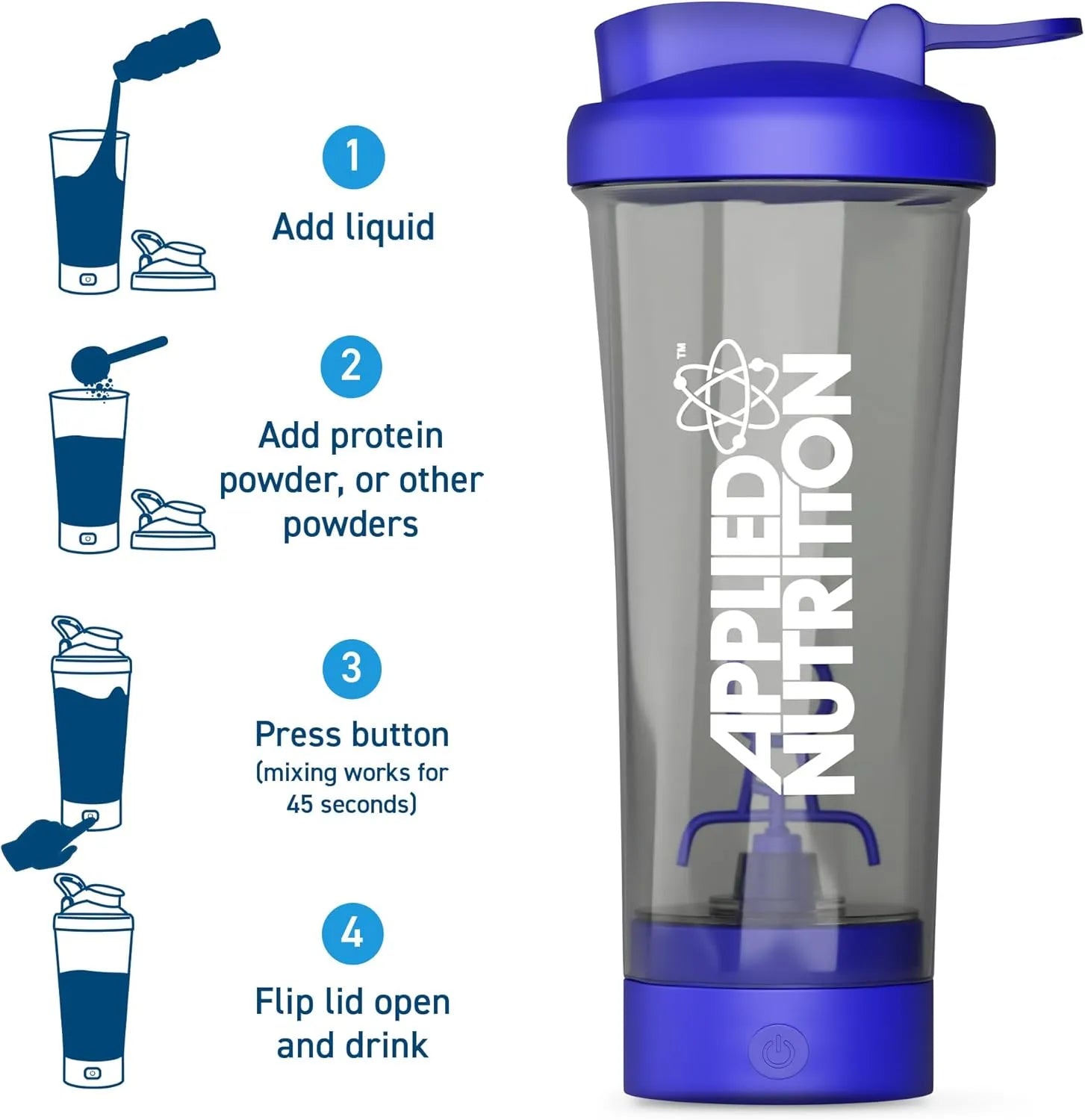Applied Nutrition Tornado shaker électrique 6500 rpm sans BPA