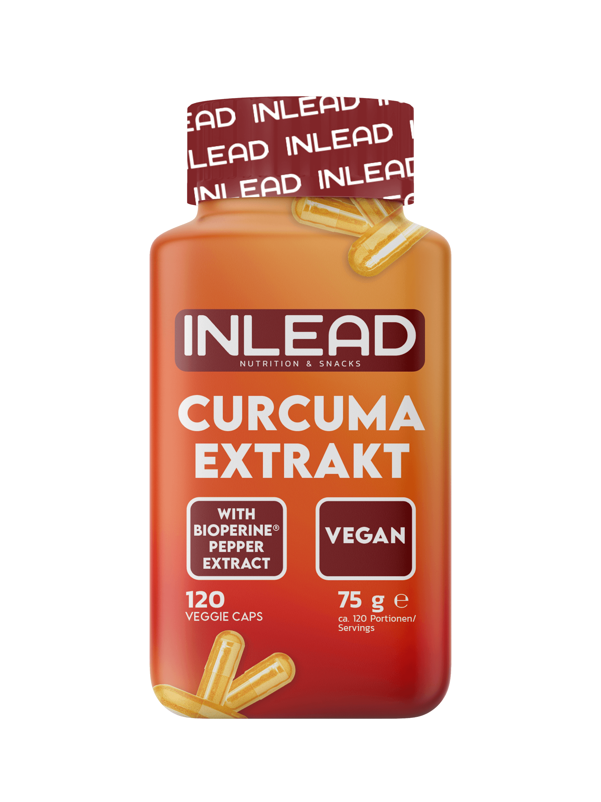 Inlead Curcuma Extrakt 120 gélules curcuma vegan