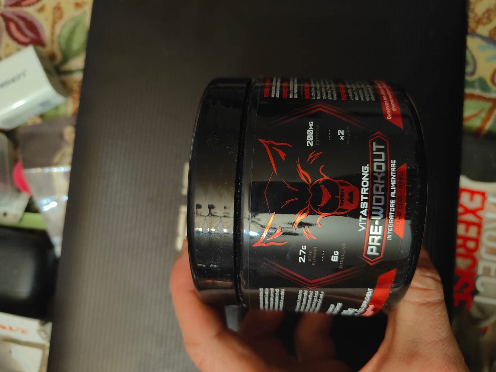 Vitastrong Pre-Workout booster orange caféine 300 g 24 doses