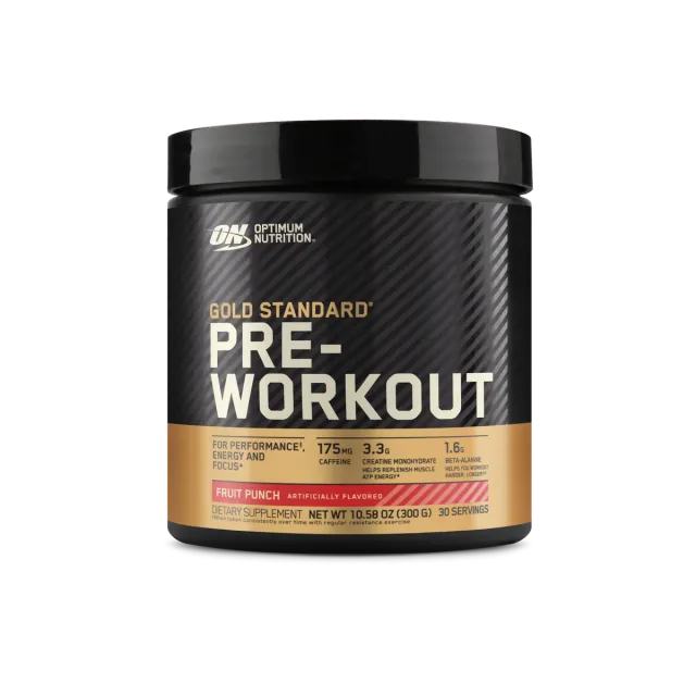 Optimum Nutrition Gold Standard pré-workout énergie caféine