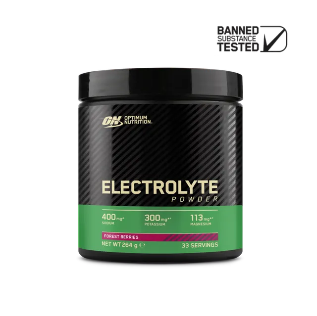 Optimum Nutrition Elite poudre électrolytes fruits des bois 264 g