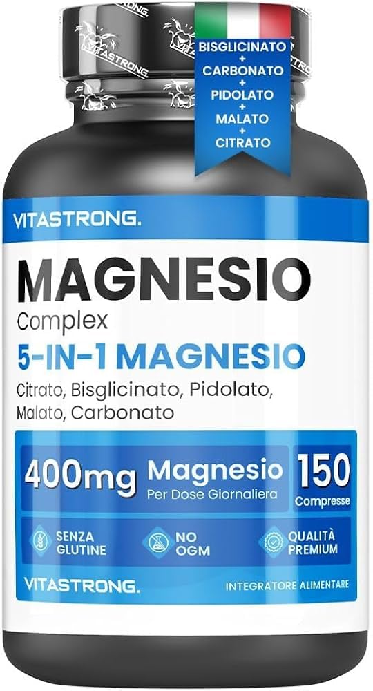 Vitastrong Magnésium Complexe 5-en-1 comprimés 150 400 mg