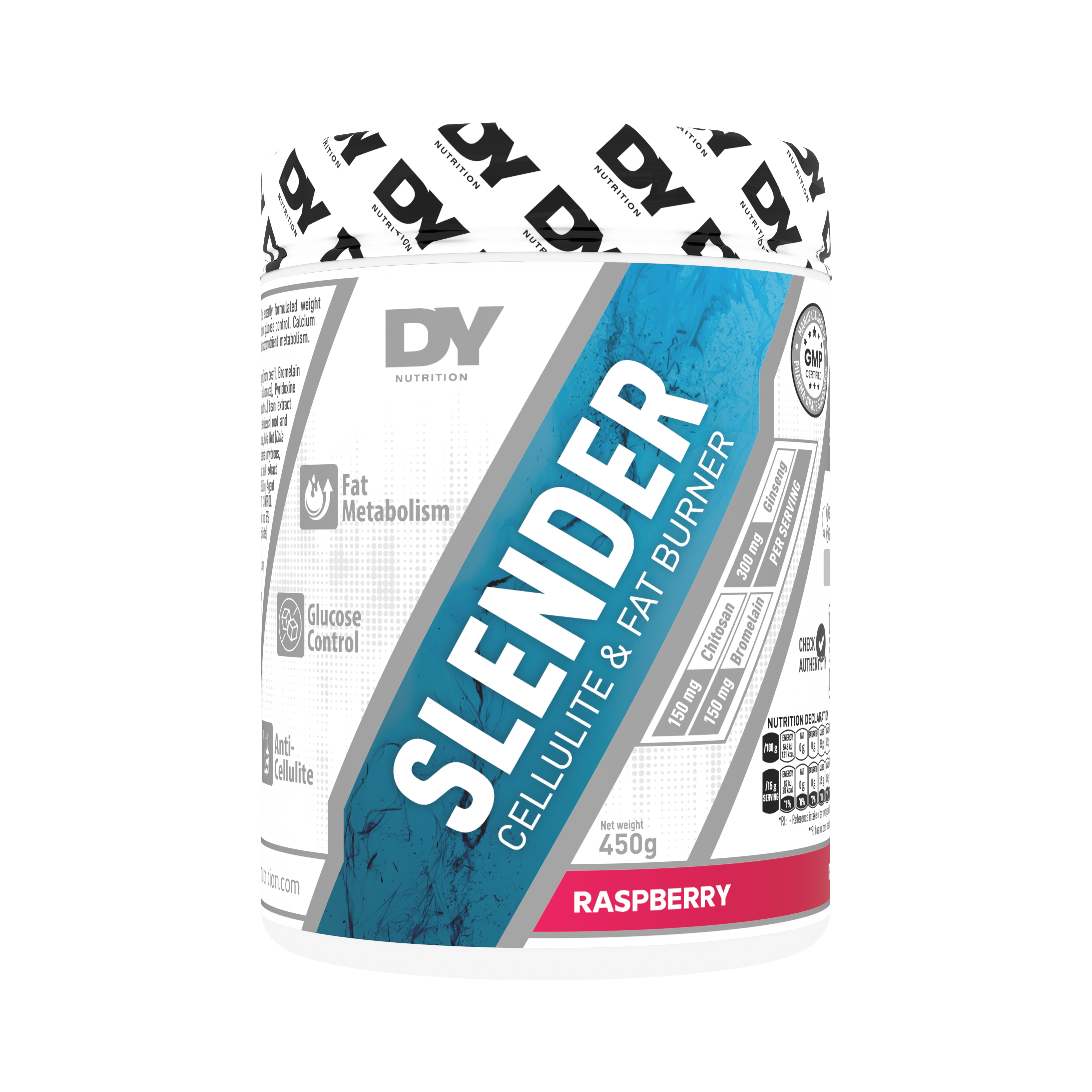 DY Nutrition Slender Brûle-Graisse 450g fraise 30 doses