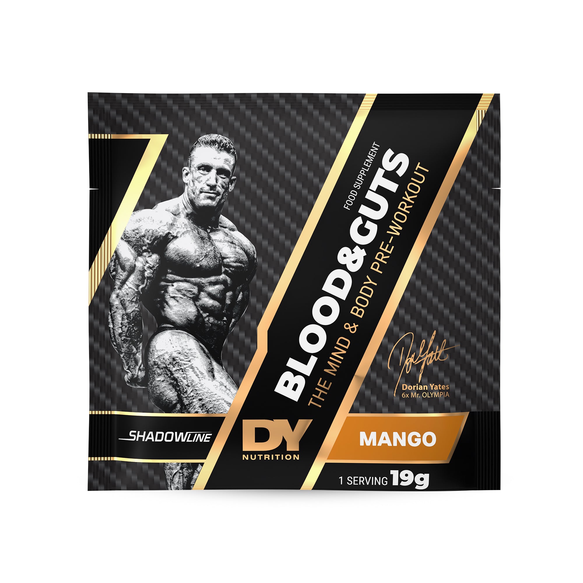 DY Nutrition Blood & Guts pré-workout 19g fraise